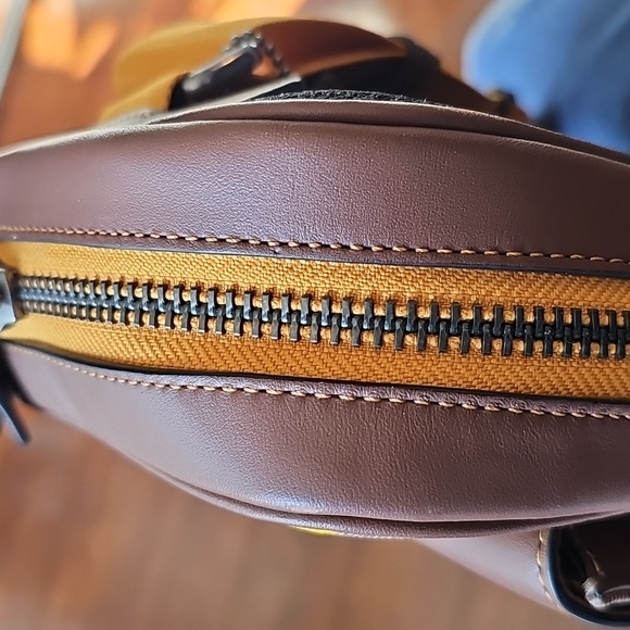 Coach Track Pack In Rainbow Signature Canvas - Picture 8 of 14